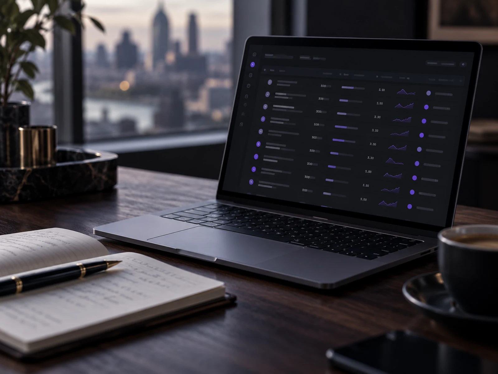 Laptop showing a list of live deals